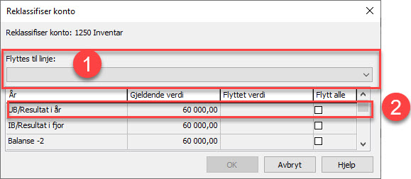 reklassifisere valg